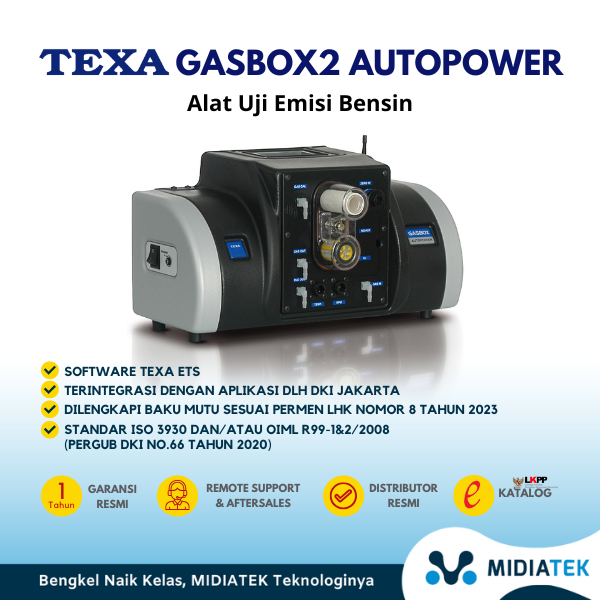 TEXA GASBOX2 Autopower Alat Uji Emisi Untuk Mesin Bensin