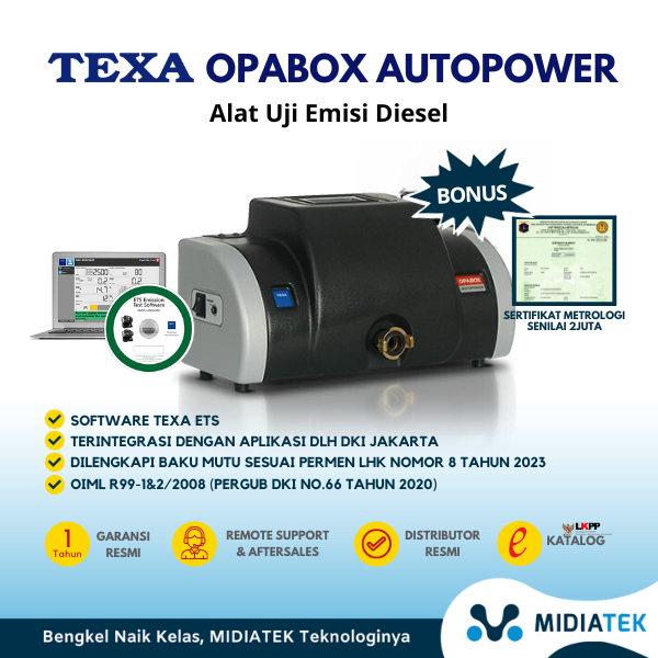 TEXA Opabox Autopower Alat Uji Emisi Untuk Mesin Diesel