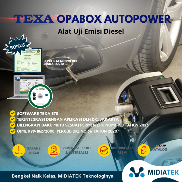 TEXA Opabox Autopower Alat Uji Emisi Untuk Mesin Diesel — foto 3
