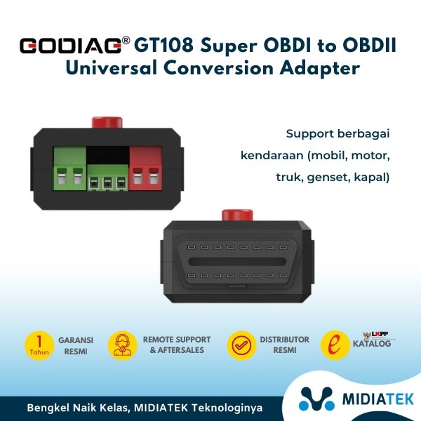 GODIAG GT108 Super OBDI to OBDII Universal Conversion Adapter — foto 2