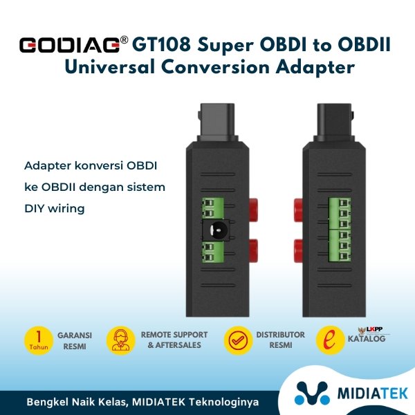 GODIAG GT108 Super OBDI to OBDII Universal Conversion Adapter — foto 6