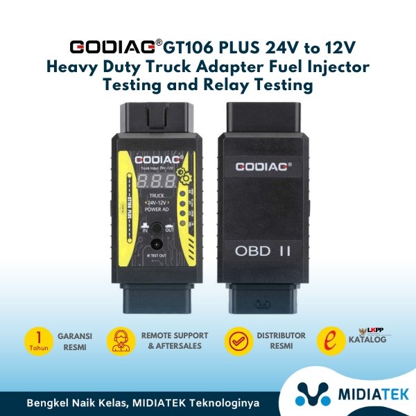 GODIAG GT106 PLUS Heavy Duty Truck Adapter Converter 24V to12V