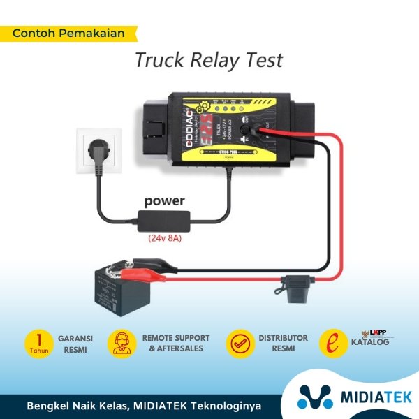 GODIAG GT106 PLUS Heavy Duty Truck Adapter Converter 24V to12V — foto 2