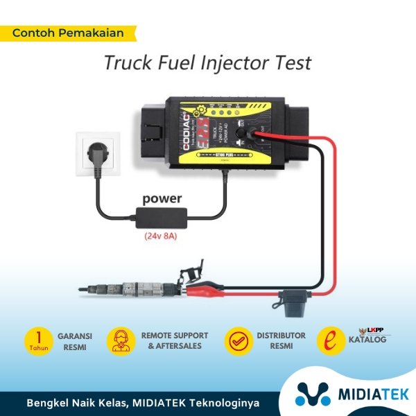 GODIAG GT106 PLUS Heavy Duty Truck Adapter Converter 24V to12V — foto 3