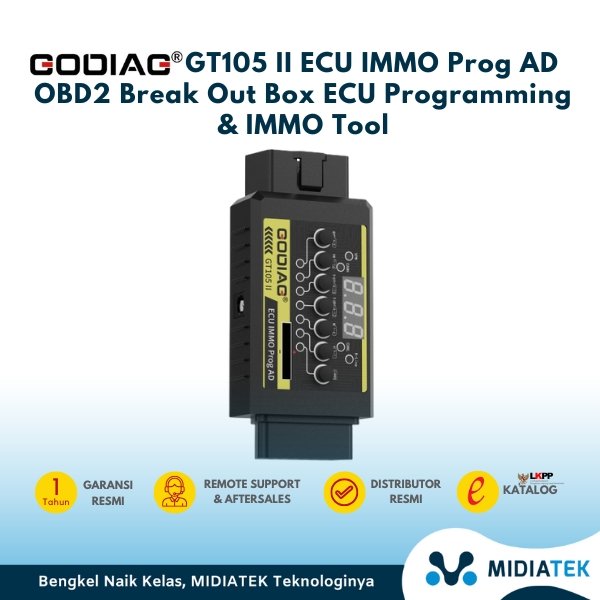 GODIAG GT105 II ECU IMMO Prog AD OBD2 Break Out Box ECU Programming & IMMO Tool