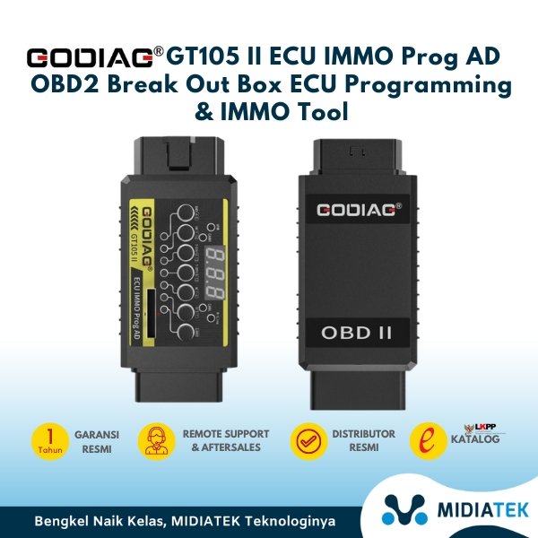 GODIAG GT105 II ECU IMMO Prog AD OBD2 Break Out Box ECU Programming & IMMO Tool — foto 2