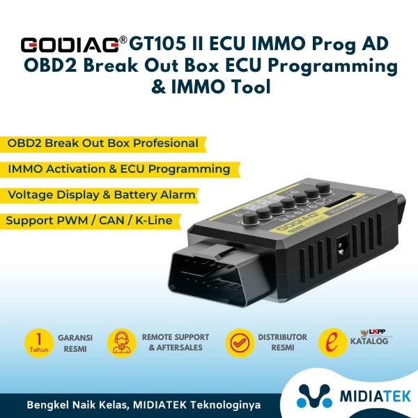 GODIAG GT105 II ECU IMMO Prog AD OBD2 Break Out Box ECU Programming & IMMO Tool — foto 4