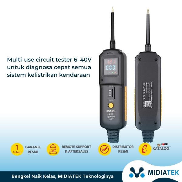GODIAG GT101 PIRT Power Probe DC 6-40V Vehicles Electrical System Diagnosis/ Fuel Injector Cleaning and Testing/ Current Detection/Relay Testing — foto 2