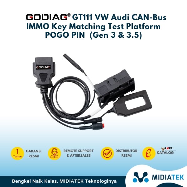GODIAG GT111 VW Audi CAN-Bus IMMO Key Matching Test Platform POGO PIN (Gen 3 & 3.5)