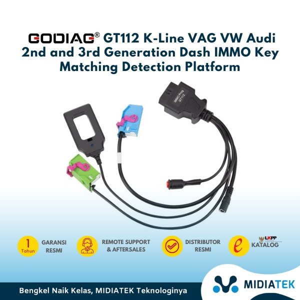 GODIAG GT112 K-Line VW Audi IMMO Gen 2/3 Test Platform & Sinkronisasi Kunci