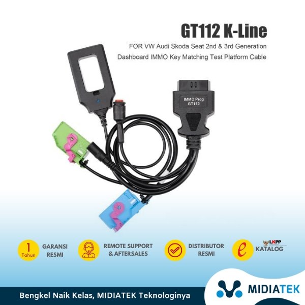 GODIAG GT112 K-Line VW Audi IMMO Gen 2/3 Test Platform & Sinkronisasi Kunci — foto 5