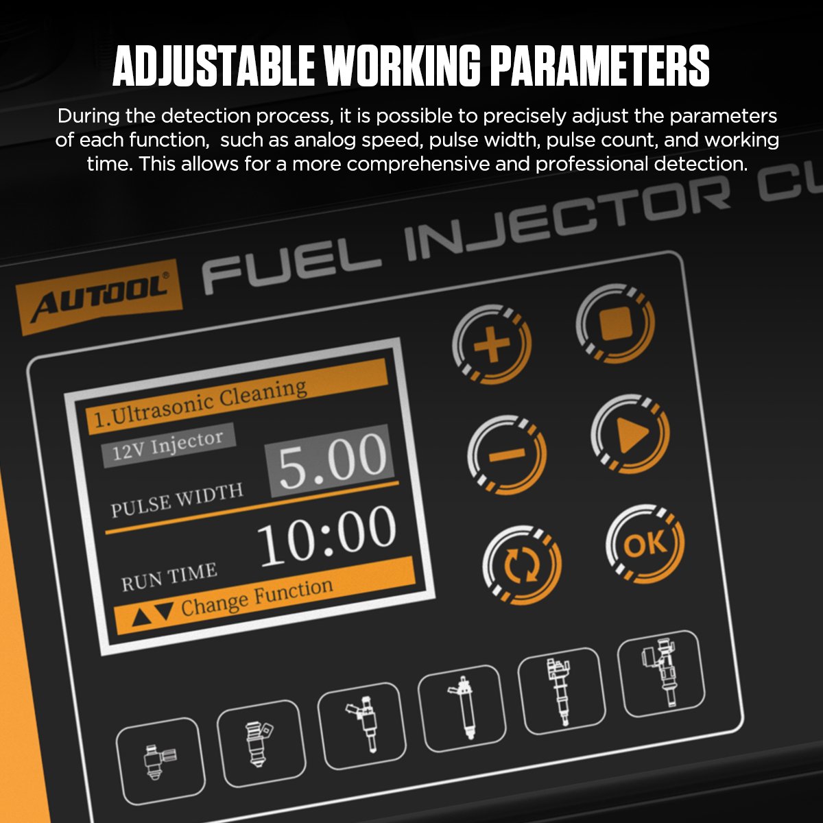 AUTOOL FN608 GDI Fuel Injector Cleaner + Tester Profesional  — foto 8