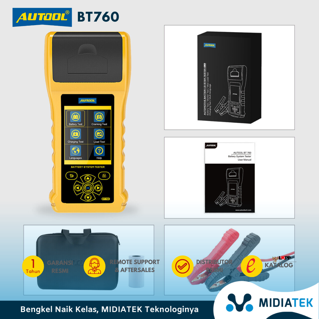 AUTOOL BT760 6-32V Car Battery Load Tester — foto 2