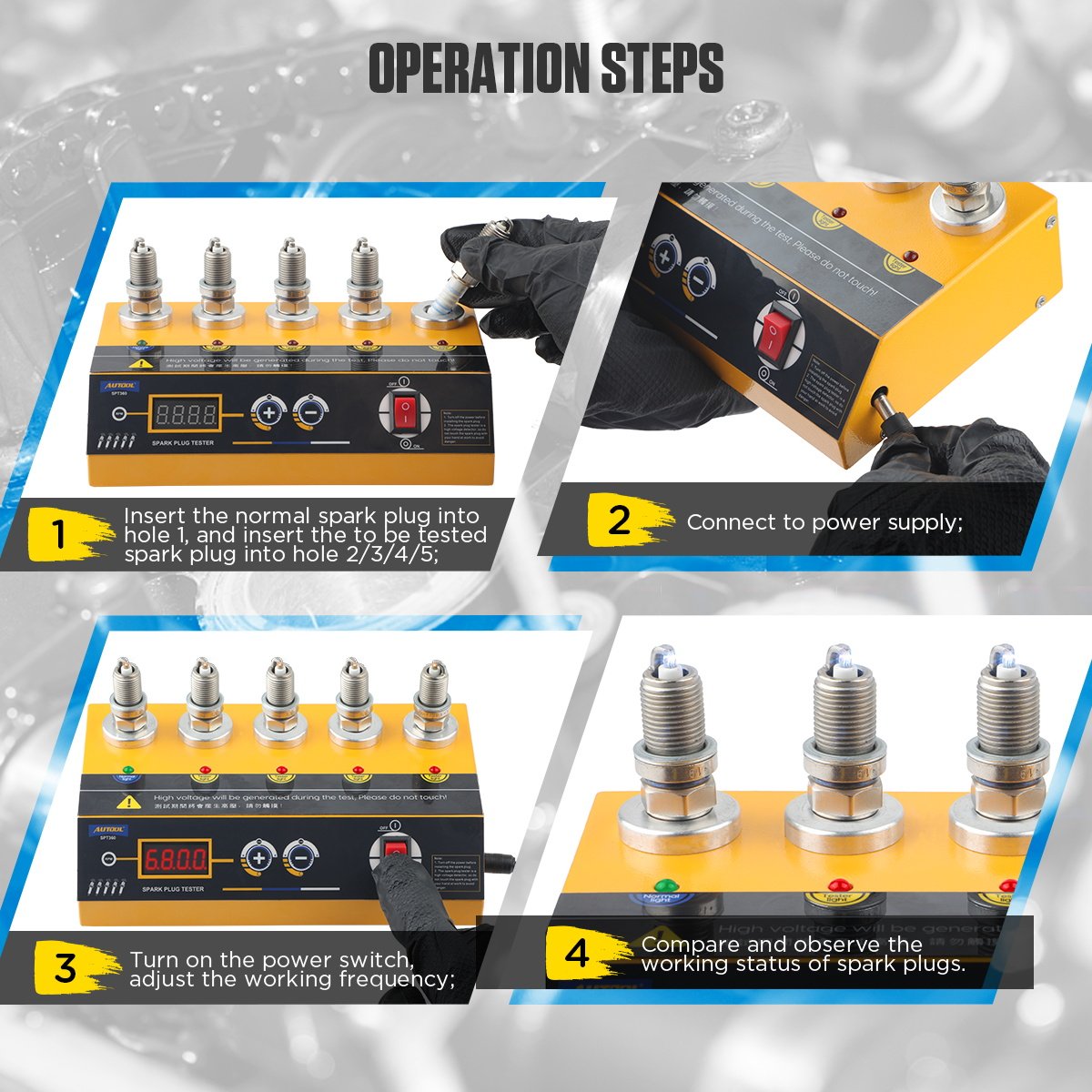 AUTOOL SPT360 Professional Spark Plug Tester — foto 3