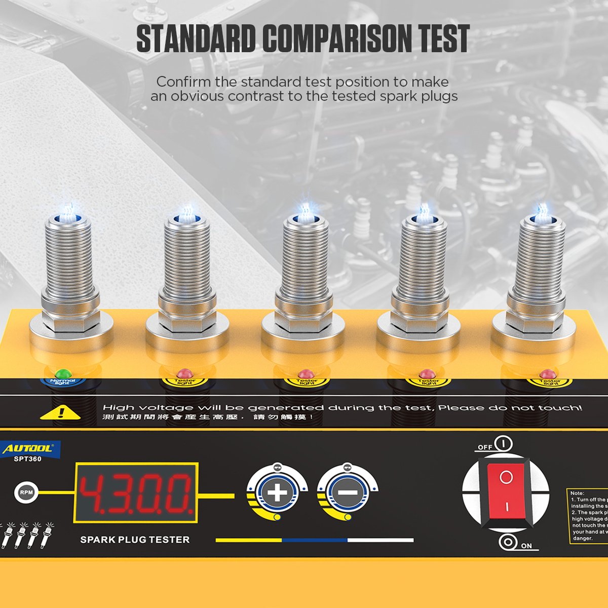 AUTOOL SPT360 Professional Spark Plug Tester — foto 4