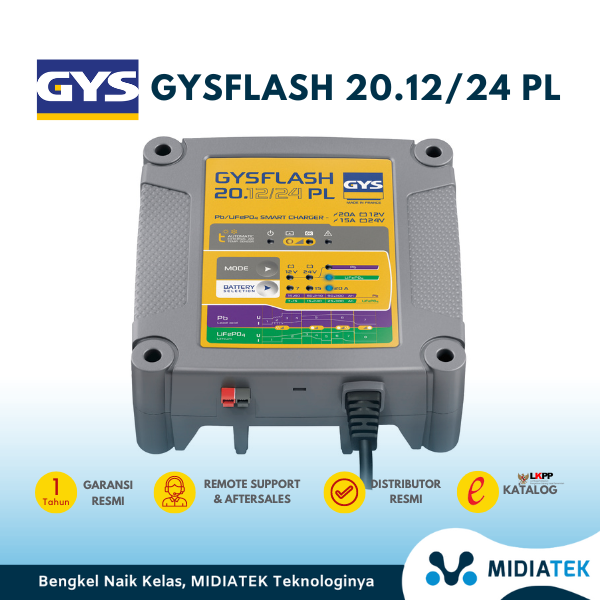 GYS GYSFLASH 20.12/24 PL Battery Charger
