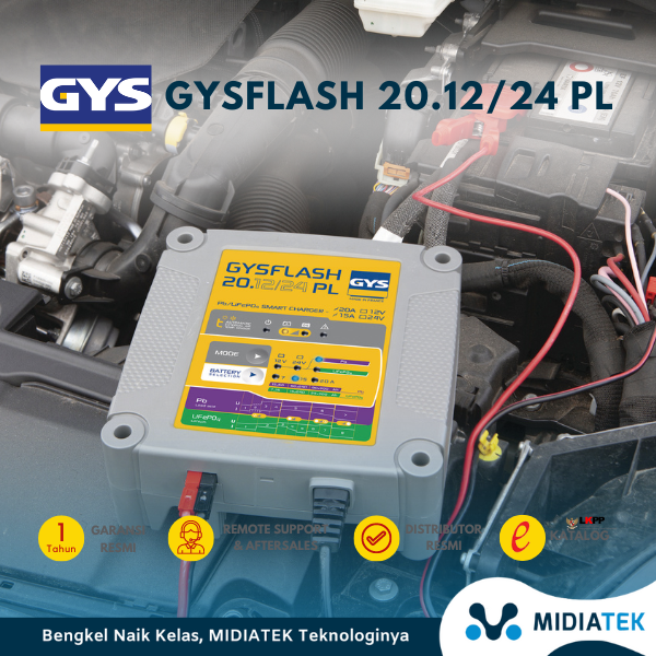 GYS GYSFLASH 20.12/24 PL Battery Charger — foto 3