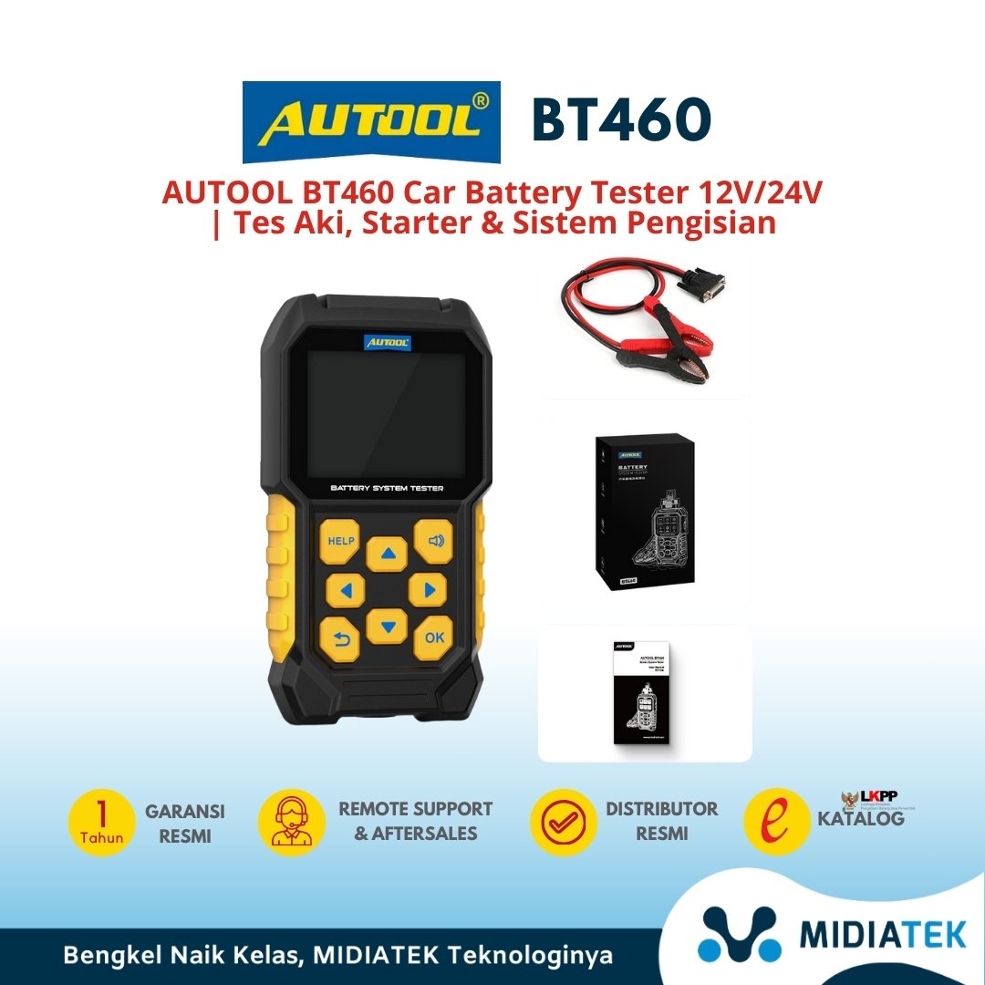 AUTOOL BT460 Car Battery Tester 12V/24V | Tes Aki, Starter & Sistem Pengisian — foto 4