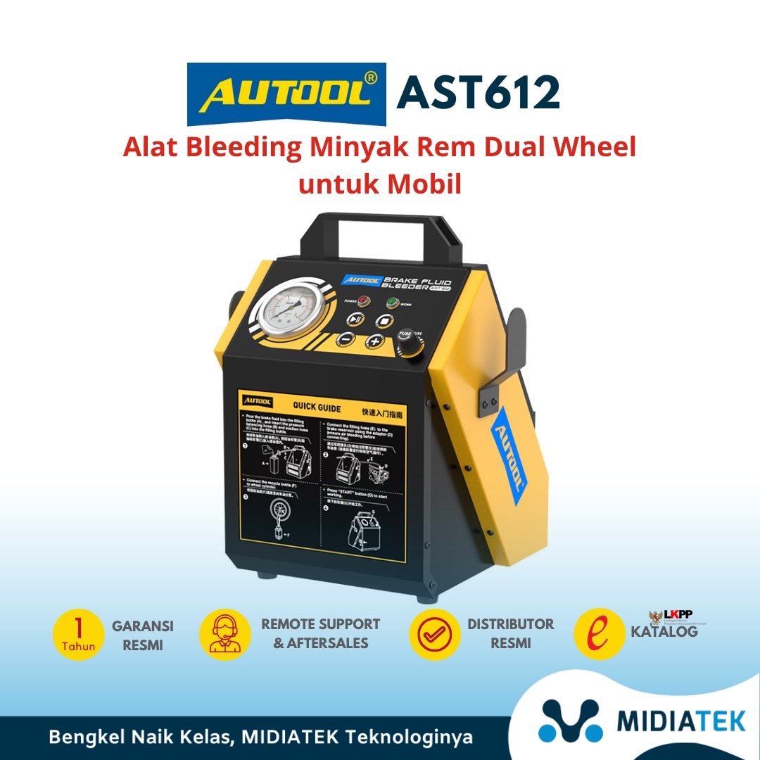 AUTOOL AST612 Brake Fluid Change Machine – Pulsating Brake Oil Exchanger (12V)