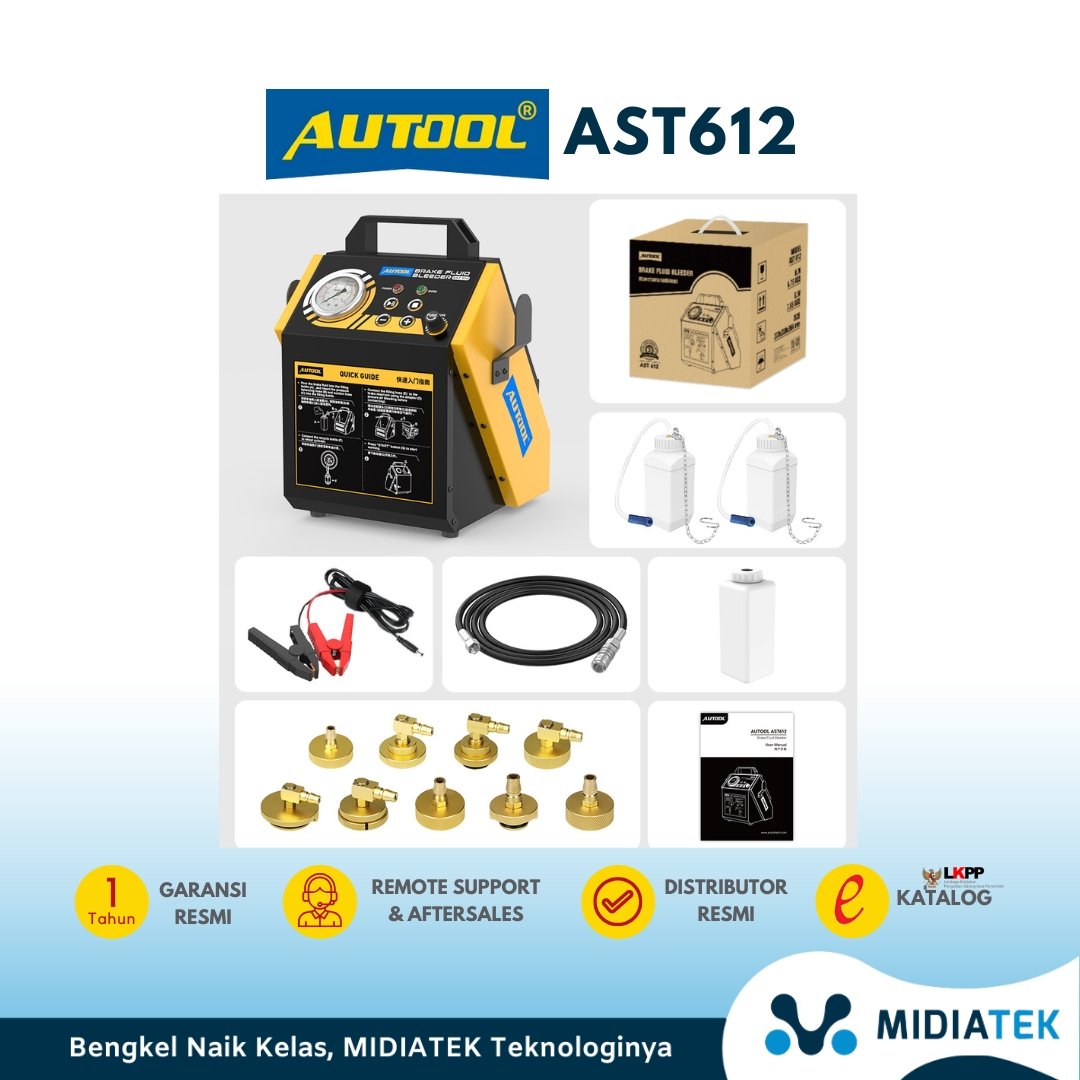 AUTOOL AST612 Brake Fluid Change Machine – Pulsating Brake Oil Exchanger (12V) — foto 2