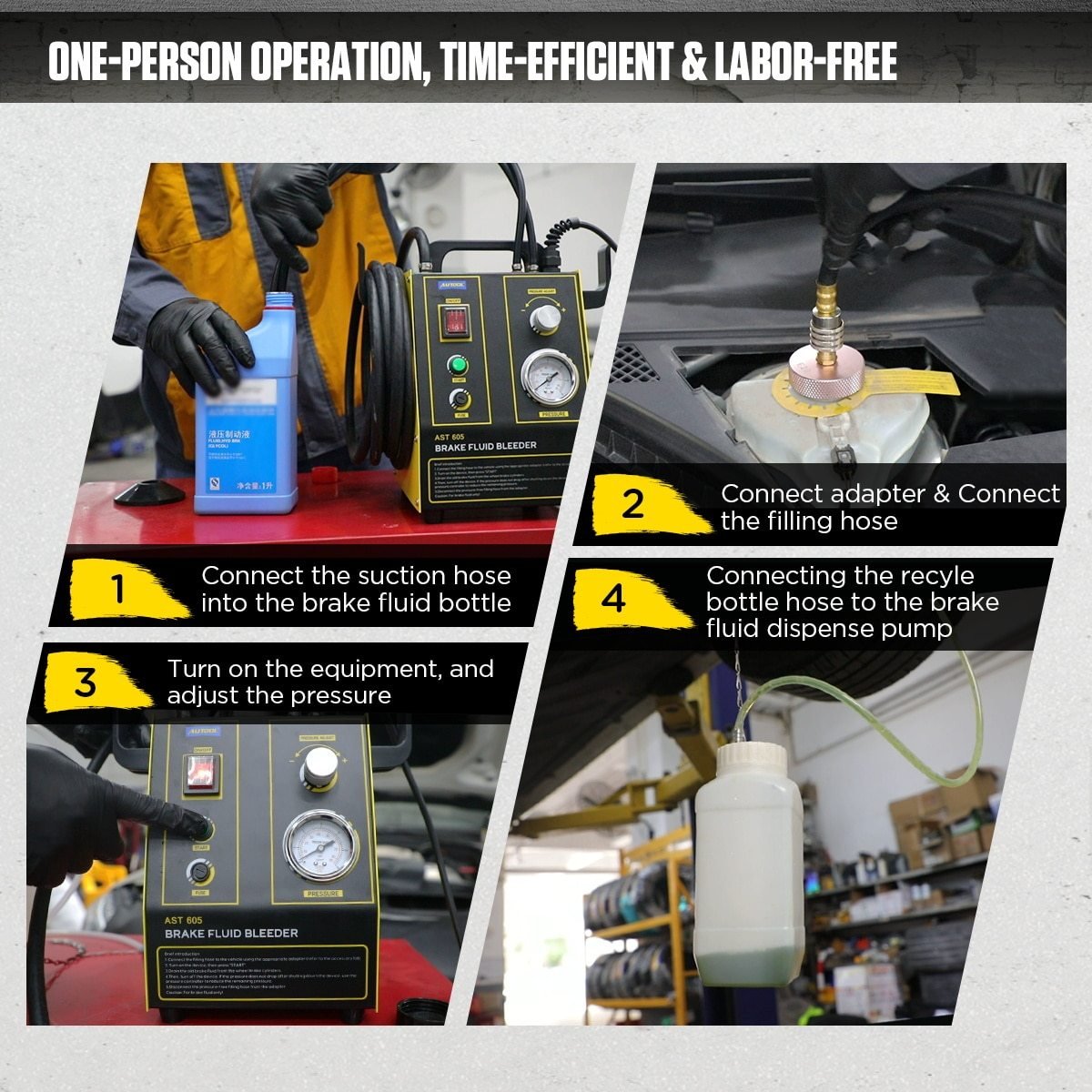 AUTOOL AST605 Brake Oil Changer — foto 3