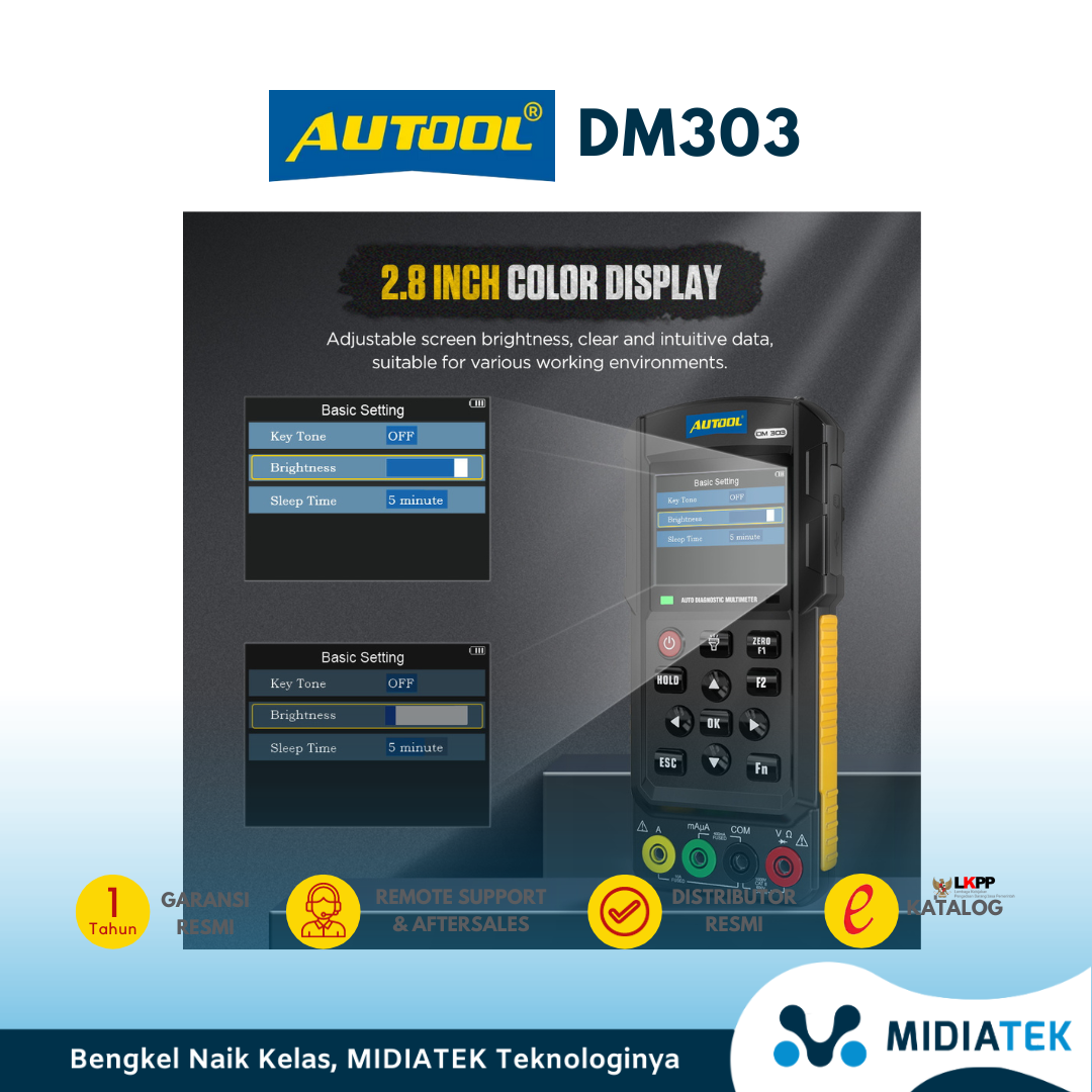 AUTOOL DM303 Auto Diagnostic Multimeter Car Circuit Tester with K/CAN/Oscilloscope/Cranking/Analog Signal/Injector/Relay Test — foto 5