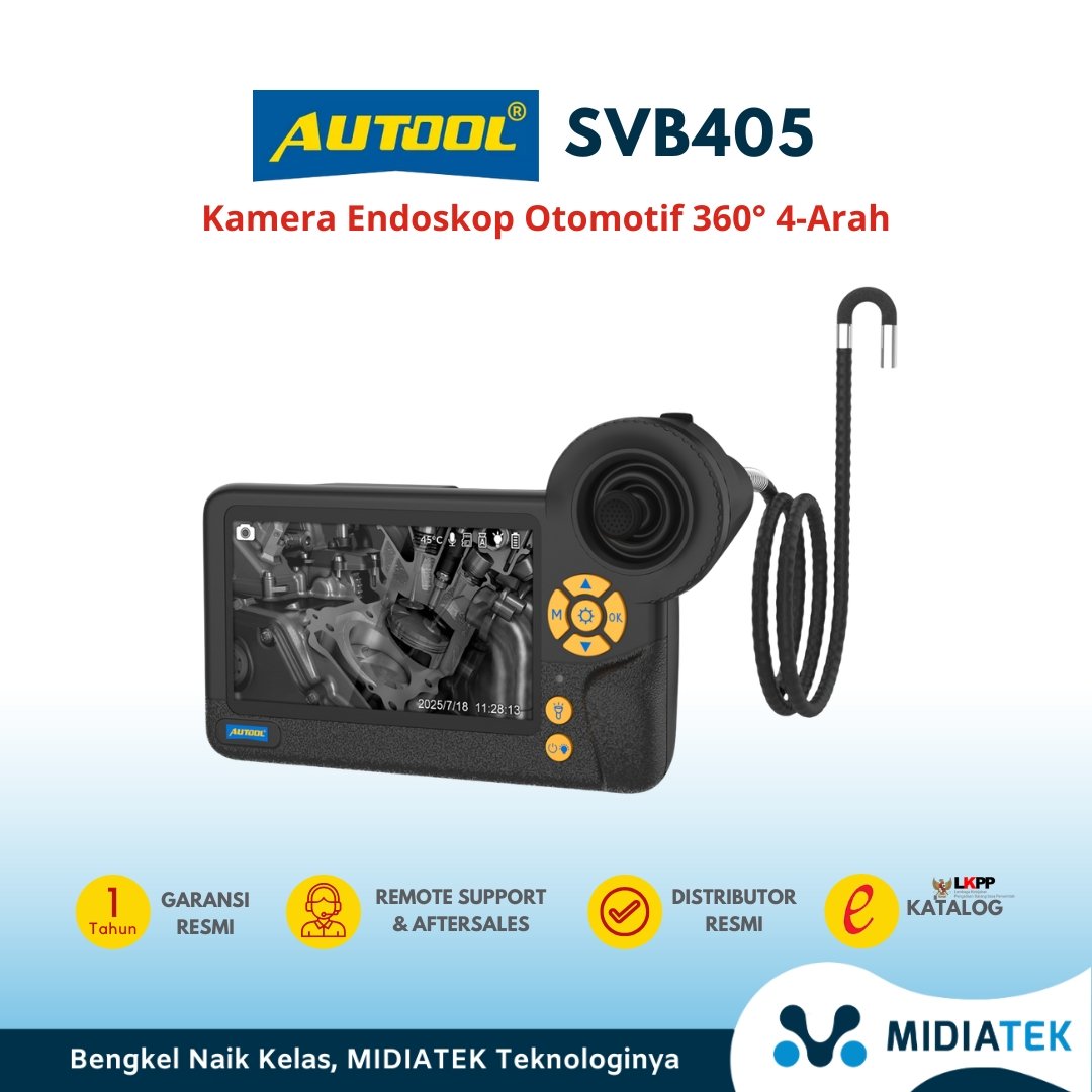 AUTOOL SVB405 Kamera Endoskop Mobil 360° 4-Arah