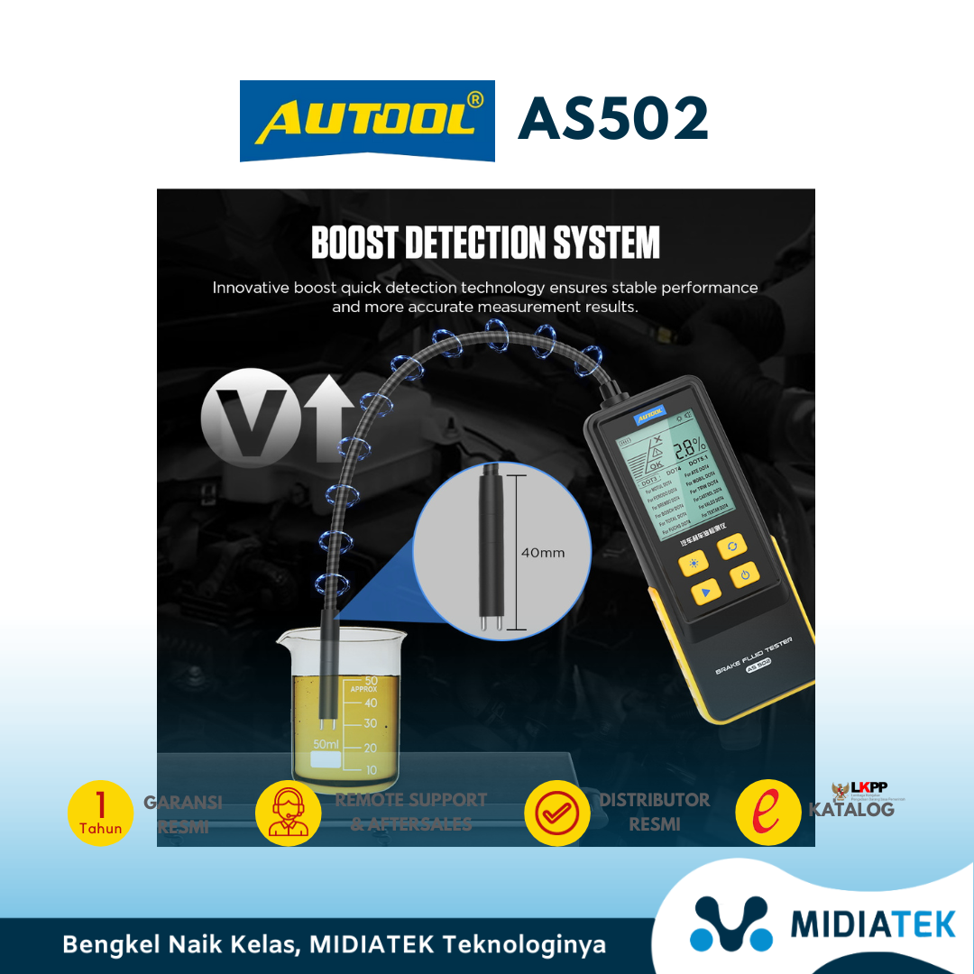 AUTOOL AS502 Car Brake Fluid Tester Car Oil Quality Water Content Percentage Brake Oil Testing For Automotive DOT3 DOT4 DOT5.1 — foto 7