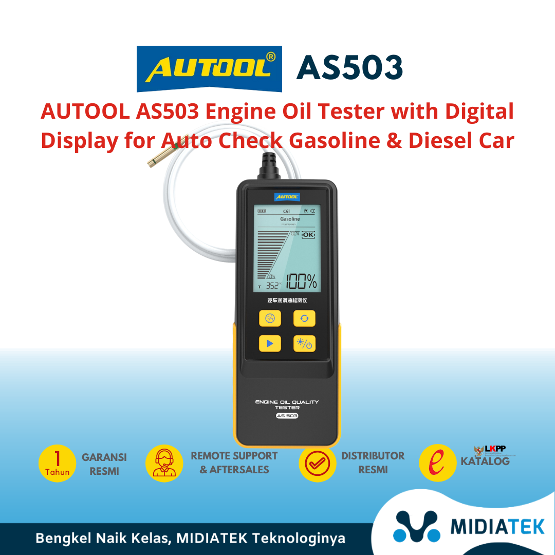 AUTOOL AS503 Penguji Oli Mesin, Alat Perbaikan Kualitas Oli POA Mesin Mobil Diesel & Bensin Otomatis Dengan Tampilan Digital