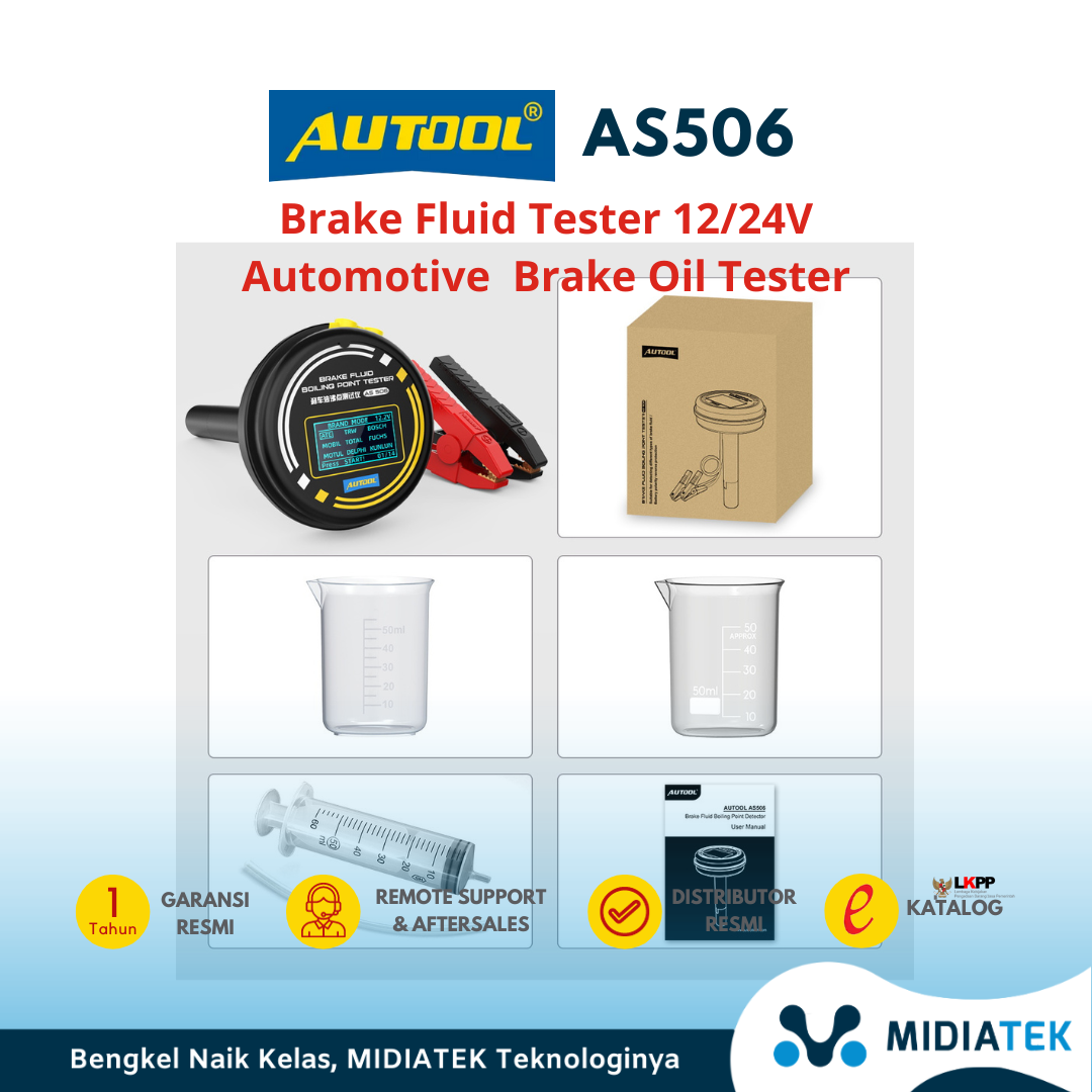 AUTOOL AS506 Brake Fluid Tester 12/24V Automotive Brake Oil Tester Compatible for DOT3/DOT4/DOT5.1/ENV4/ENV6 ATE/TRW/BOSCH/MOBIL — foto 2