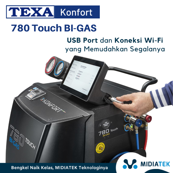 TEXA KONFORT 780 TOUCH BI-GAS R134a AND R1234yf