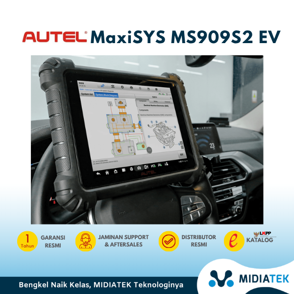 AUTEL MS909S2EV Scanner Mobil dengan MaxiFlash VCIJ2534  — foto 3