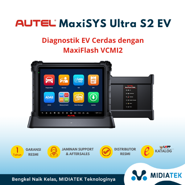 AUTEL MaxiSYS ULTRA S2  EV Scanner Mobil Diagnostik EV Cerdas dengan MaxiFlash VCMI2