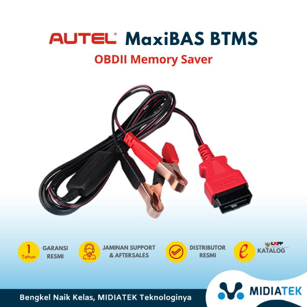 AUTEL MaxiBAS BTMS Alat Cegah Reset Ganti Aki Mobil OBDII Memory Saver — foto 3