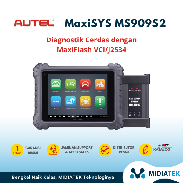 AUTEL MS909S2 Scanner Mobil dengan MaxiFlash VCIJ2534 