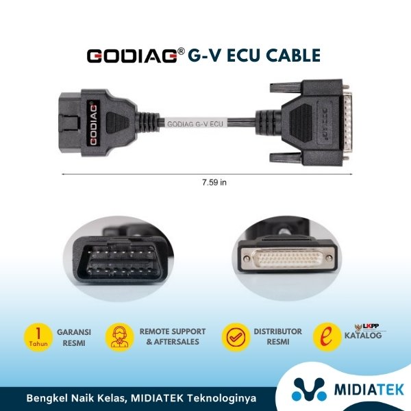 GODIAG G-V ECU Cable VAG DSG | Koneksi Xhorse MULTI PROG + GT107/GT107+ GPT BENCH BOOT | Read Write Gearbox & Engine ECU — foto 2