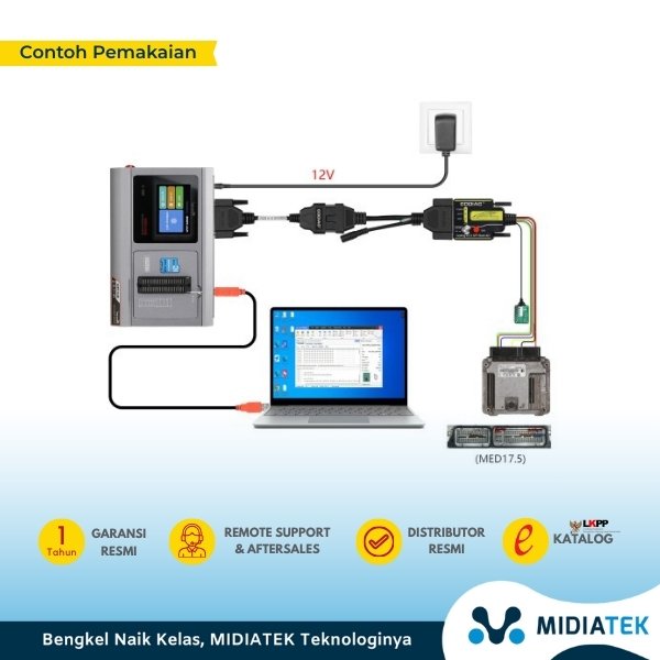 GODIAG G-V ECU Cable VAG DSG | Koneksi Xhorse MULTI PROG + GT107/GT107+ GPT BENCH BOOT | Read Write Gearbox & Engine ECU — foto 4