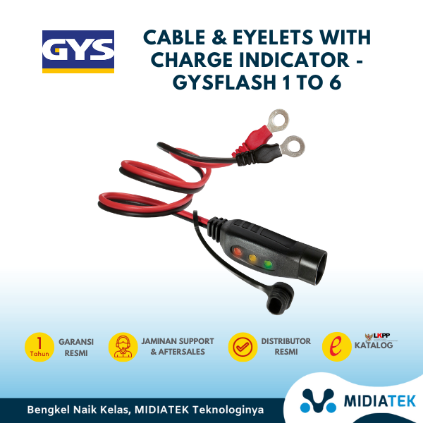 GYS GYSFLASH 1 to 6 (Cable & Eyelets with Charge Indicator)  — foto 2