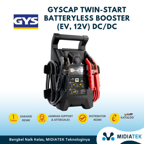 GYSCAP TWIN-START BATTERYLESS BOOSTER (EV, 12V) DC/DC — foto 2