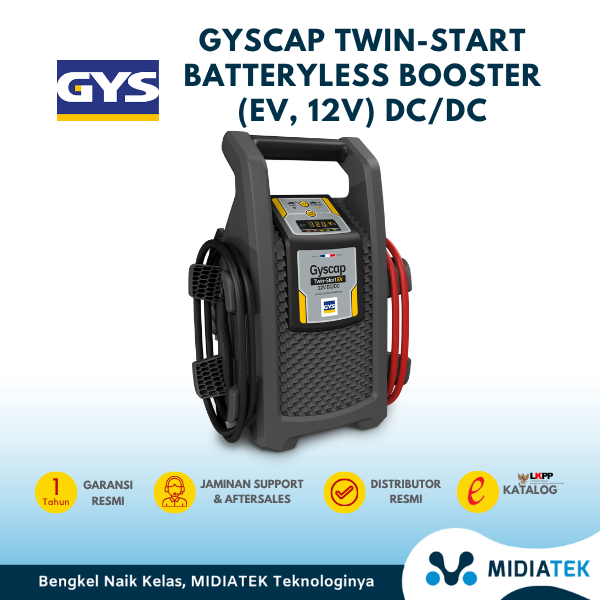 GYSCAP TWIN-START BATTERYLESS BOOSTER (EV, 12V) DC/DC