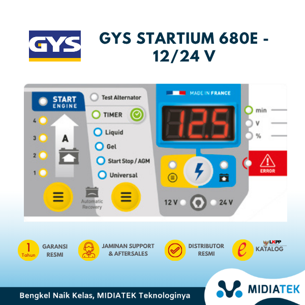GYSCAP STARTIUM 680E 12/24 V — foto 2