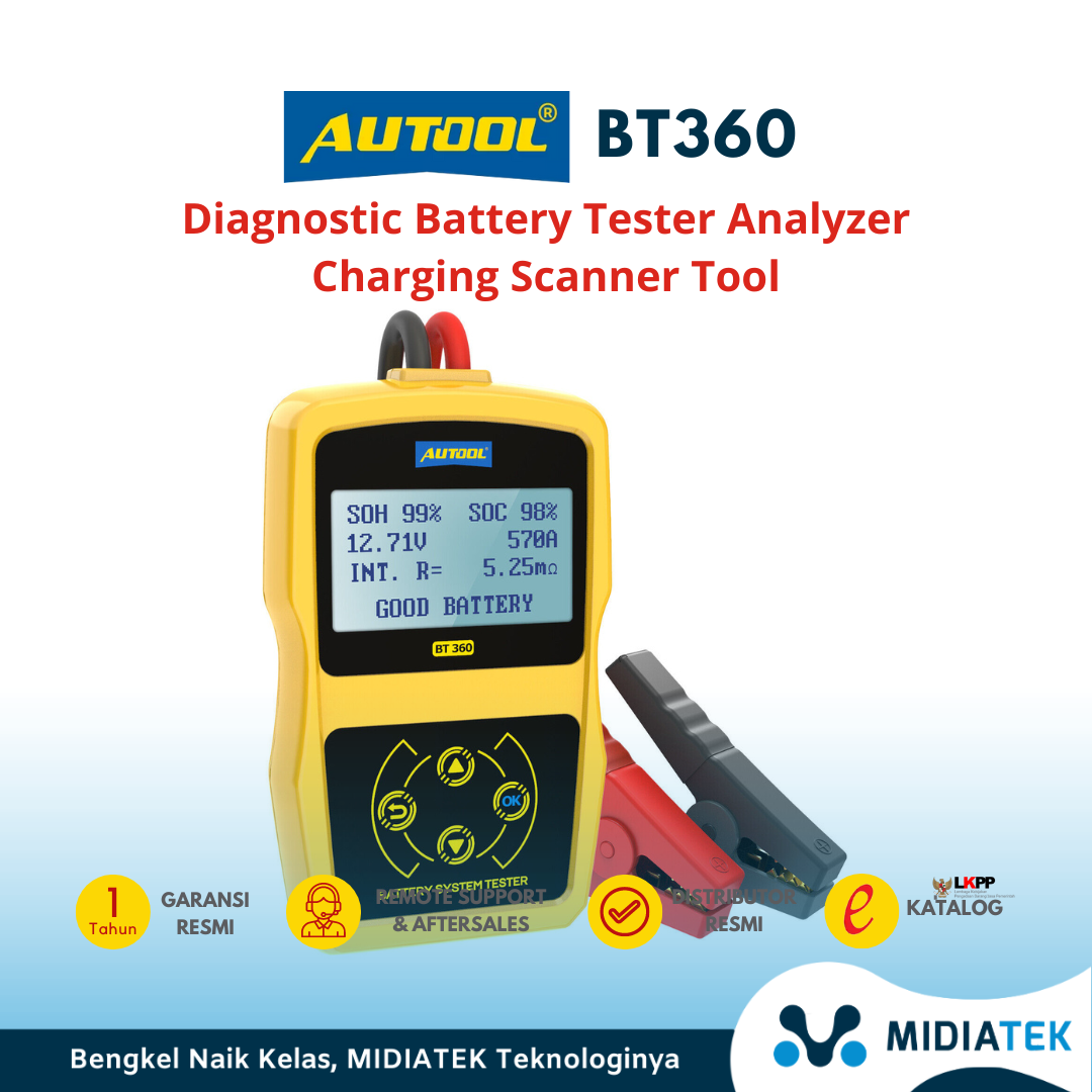 AUTOOL BT360 12V Car Battery Load Tester — foto 2