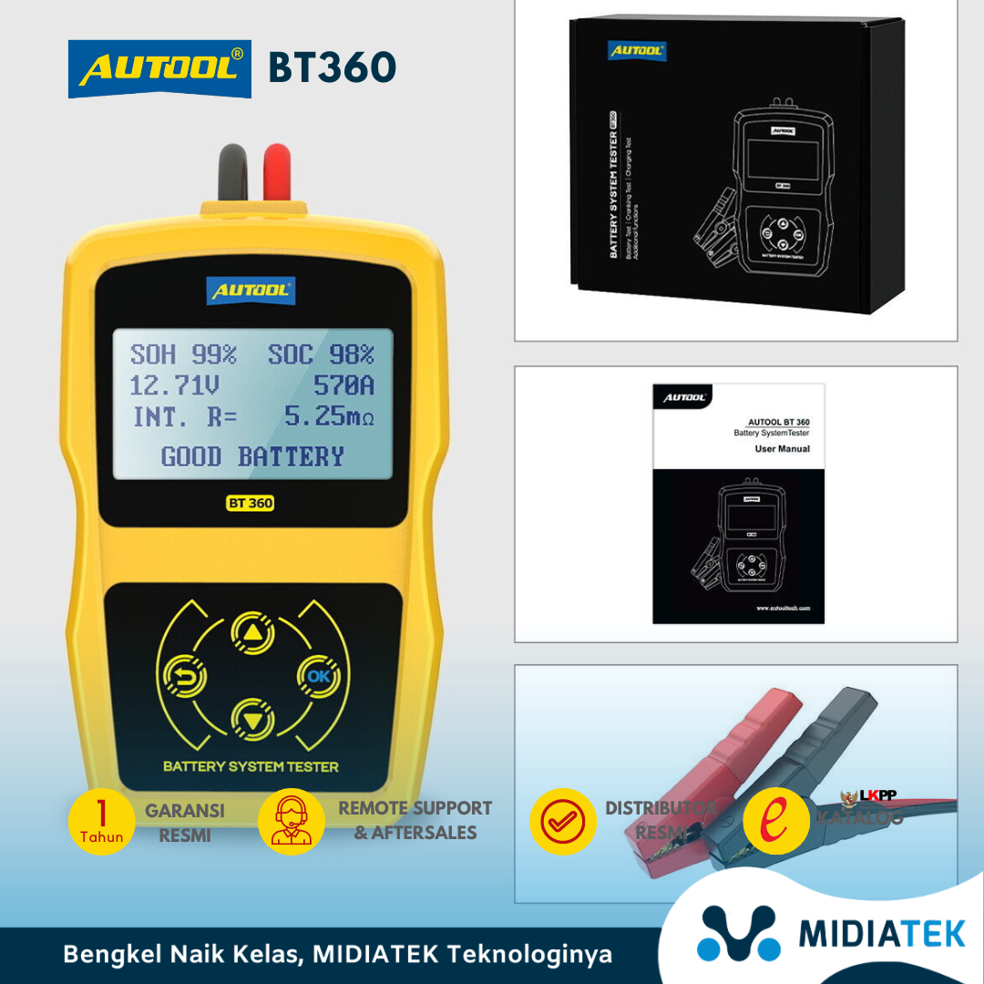 AUTOOL BT360 12V Car Battery Load Tester — foto 3