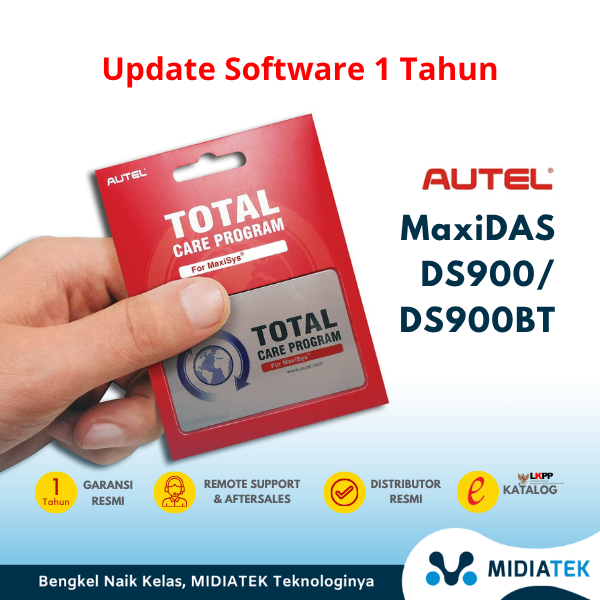 Kontrak Software Update Scanner Autel MaxiDas DS900/DS900BT 1 tahun 