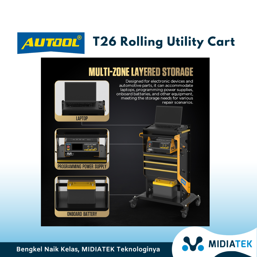 AUTOOL Trolly T26 Rolling Utility Cart — foto 6