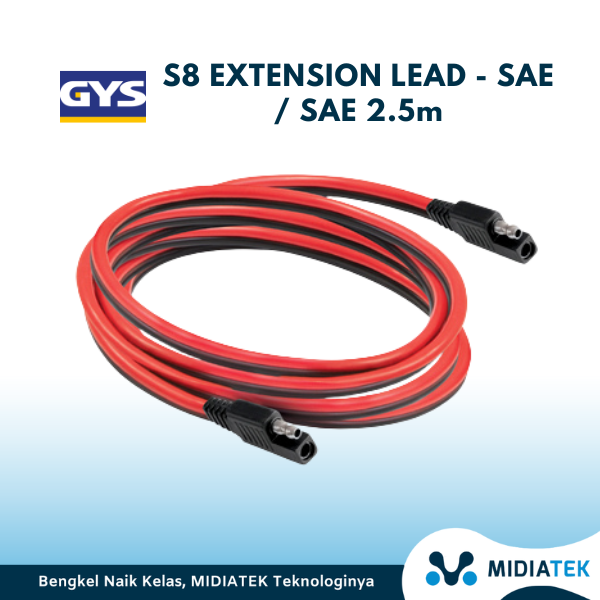 GYS S8 EXTENSION LEAD - SAE / SAE 2.5m