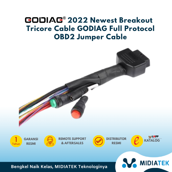 GODIAG Newest Breakout Tricore Cable Full Protocol OBD2 Jumper Cable — foto 3