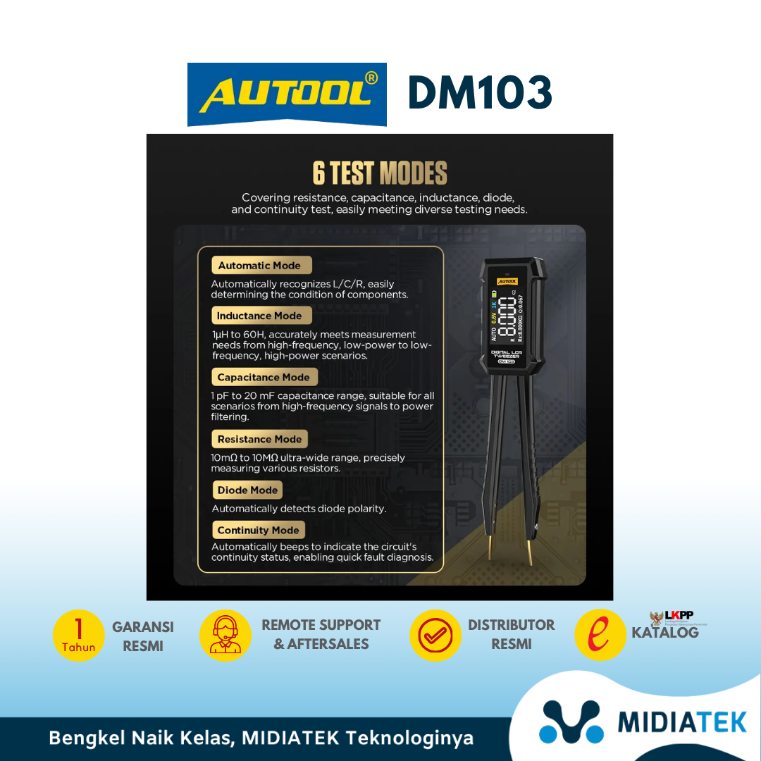 DM103 Digital LCR Tweezer for SMD Components — foto 2