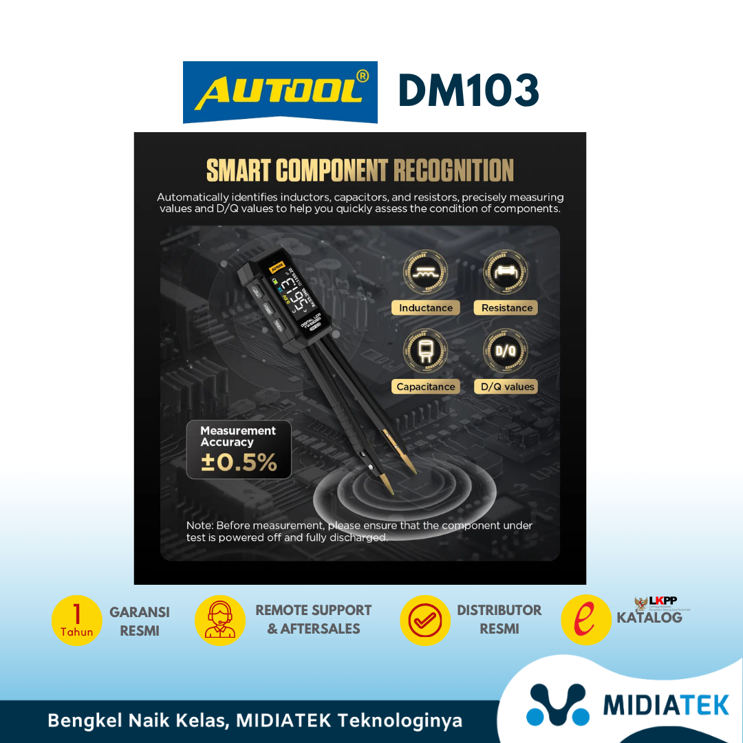 DM103 Digital LCR Tweezer for SMD Components — foto 3