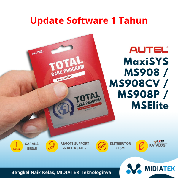 Kontrak Software Update Scanner Autel MaxiSys MS908 1 tahun